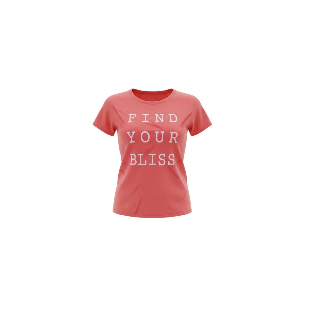 Cold Crush Graphic Tee Womens Small Pink Find Your Bliss Short Sleeve Crew Neck